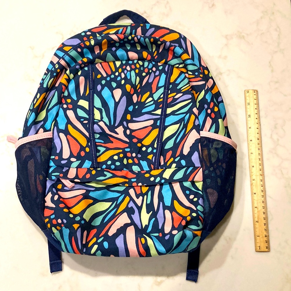 Lands End Girls Colorful Backpack